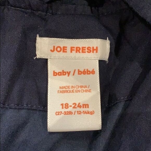 Joe Fresh Lightweight Navy Jacket 18-24 Months - Picture 2 of 3